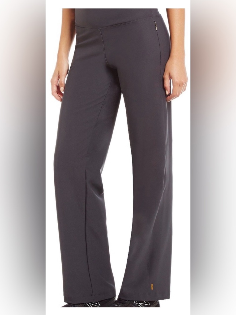 Lucy Everyday Straight Leg Pull On  Pants in Asphalt Size Large Tall